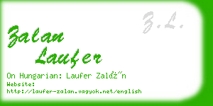 zalan laufer business card